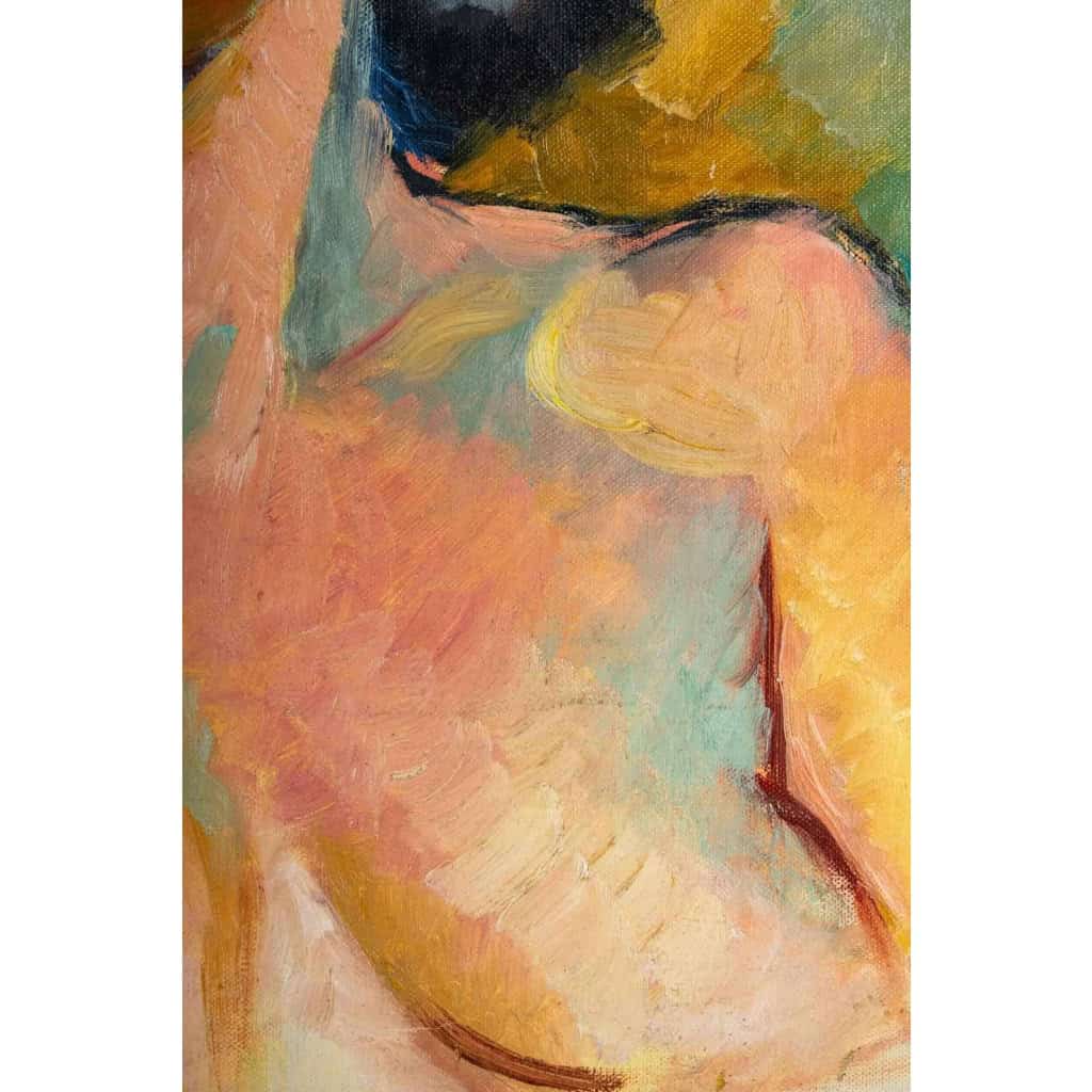 Portrait sur panneau en bois, 1930, Art Déco | Biron Portrait sur panneau en bois, 1930, Art Déco
