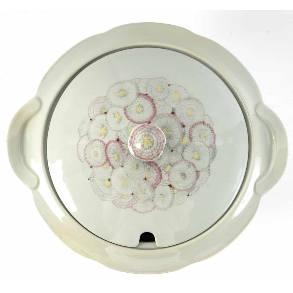 Service de Table « Pâquerettes » porcelaine céladon de Suzanne LALIQUE pour Haviland | Biron Service de Table "Pâquerettes" porcelaine céladon de Suzanne LALIQUE pour Haviland