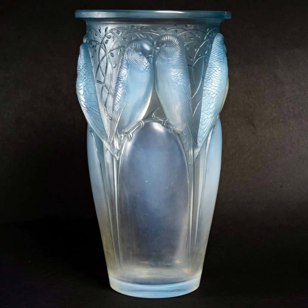 Vase « Ceylan » verre opalescent de René LALIQUE | Biron ||||||||
