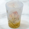 Daum vase émaillé rose et abeille | Biron Daum vase émaillé rose et abeille
