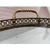 1950/70 Desserte Roulante Ronde Maison Bagués En Bronze Doré | Biron 1950/70 Desserte Roulante Ronde Maison Bagués En Bronze Doré