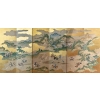 Rare Paravent Japonais d’une Scène de Chasse 17/18ème siècle | Biron |||||||||