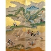 Rare Paravent Japonais d’une Scène de Chasse 17/18ème siècle | Biron Rare Paravent Japonais d'une Scène de Chasse 17/18ème siècle