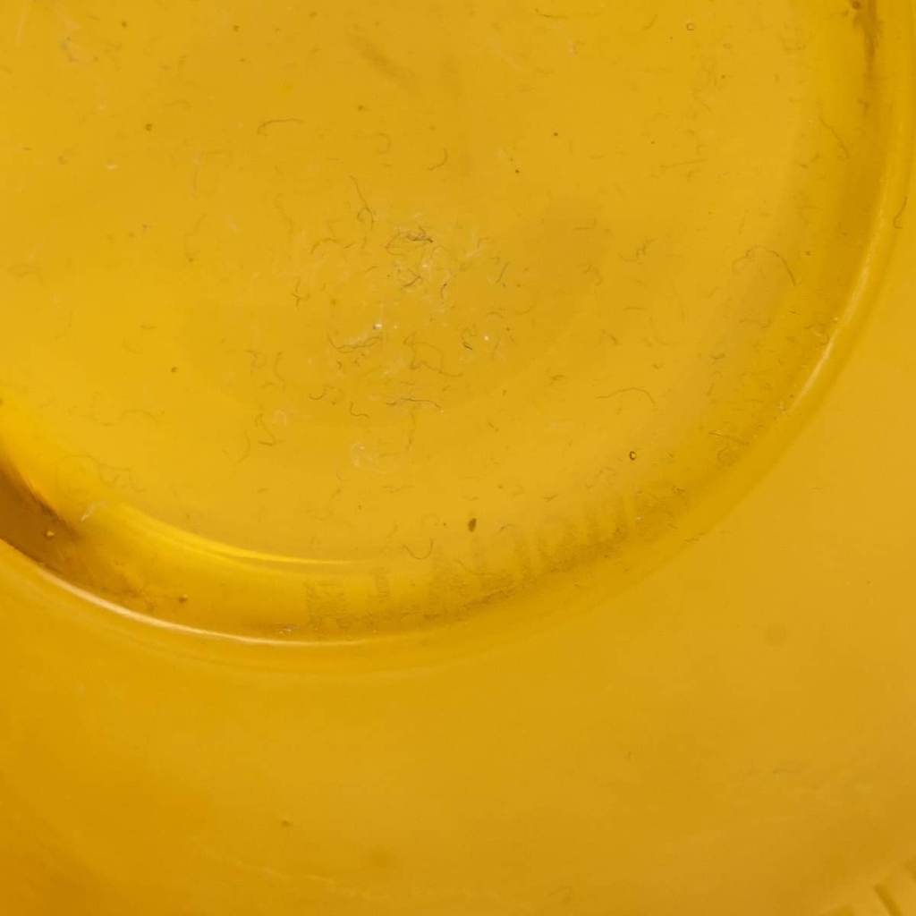 Service « Jaffa » verre jaune ambré créé par René LALIQUE | Biron Service "Jaffa" verre jaune ambré créé par René LALIQUE