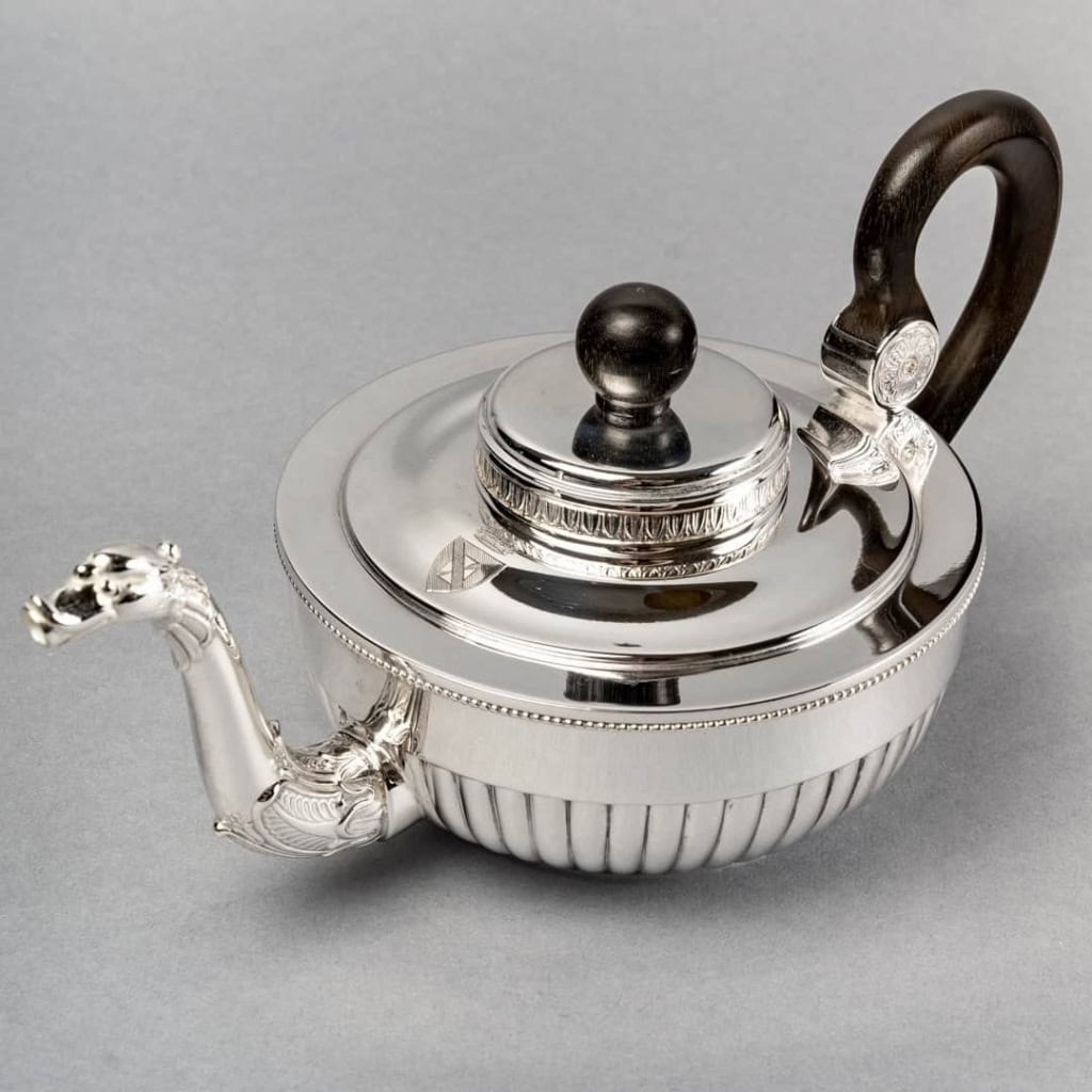 Service à Thé Café « Empire » argent massif de TETARD FRERES pour FOUQUET-LAPAR | Biron Service à Thé Café "Empire" argent massif de TETARD FRERES pour FOUQUET-LAPAR
