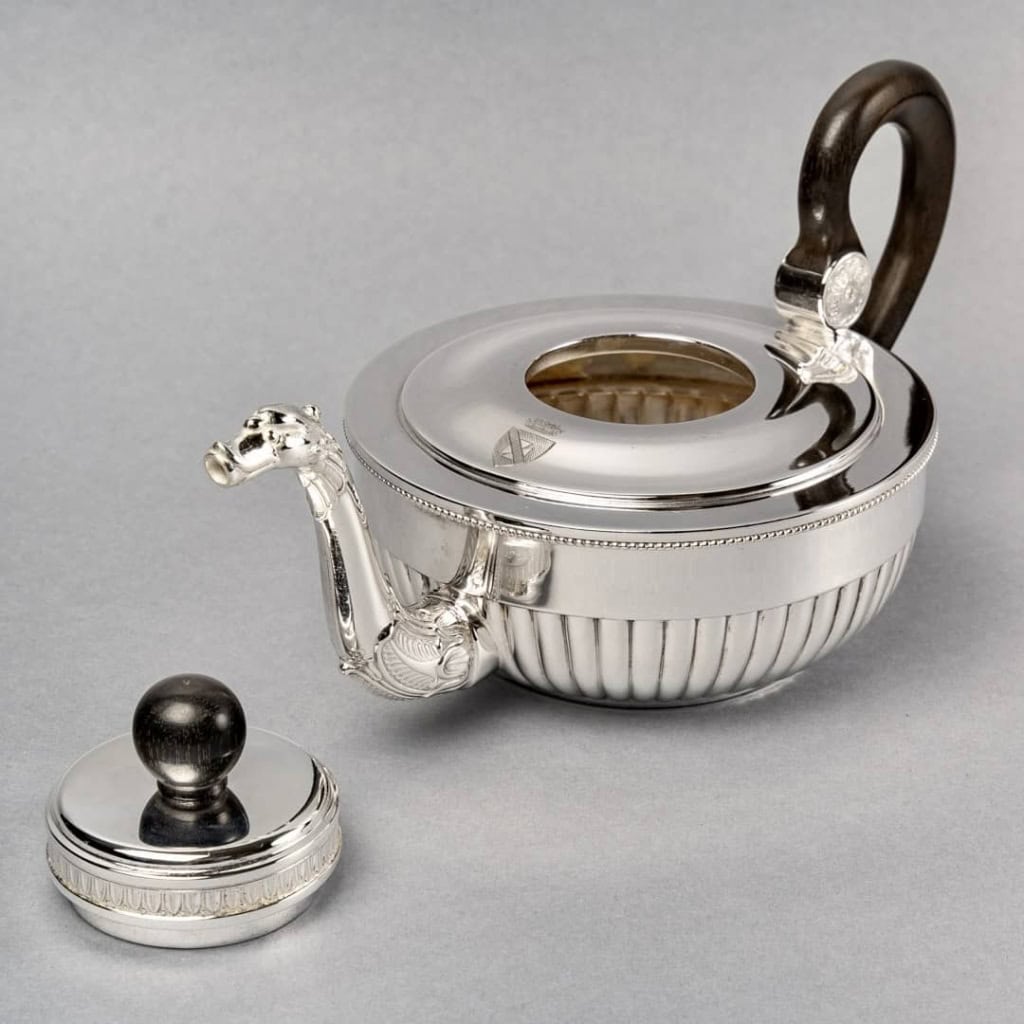 Service à Thé Café « Empire » argent massif de TETARD FRERES pour FOUQUET-LAPAR | Biron Service à Thé Café "Empire" argent massif de TETARD FRERES pour FOUQUET-LAPAR