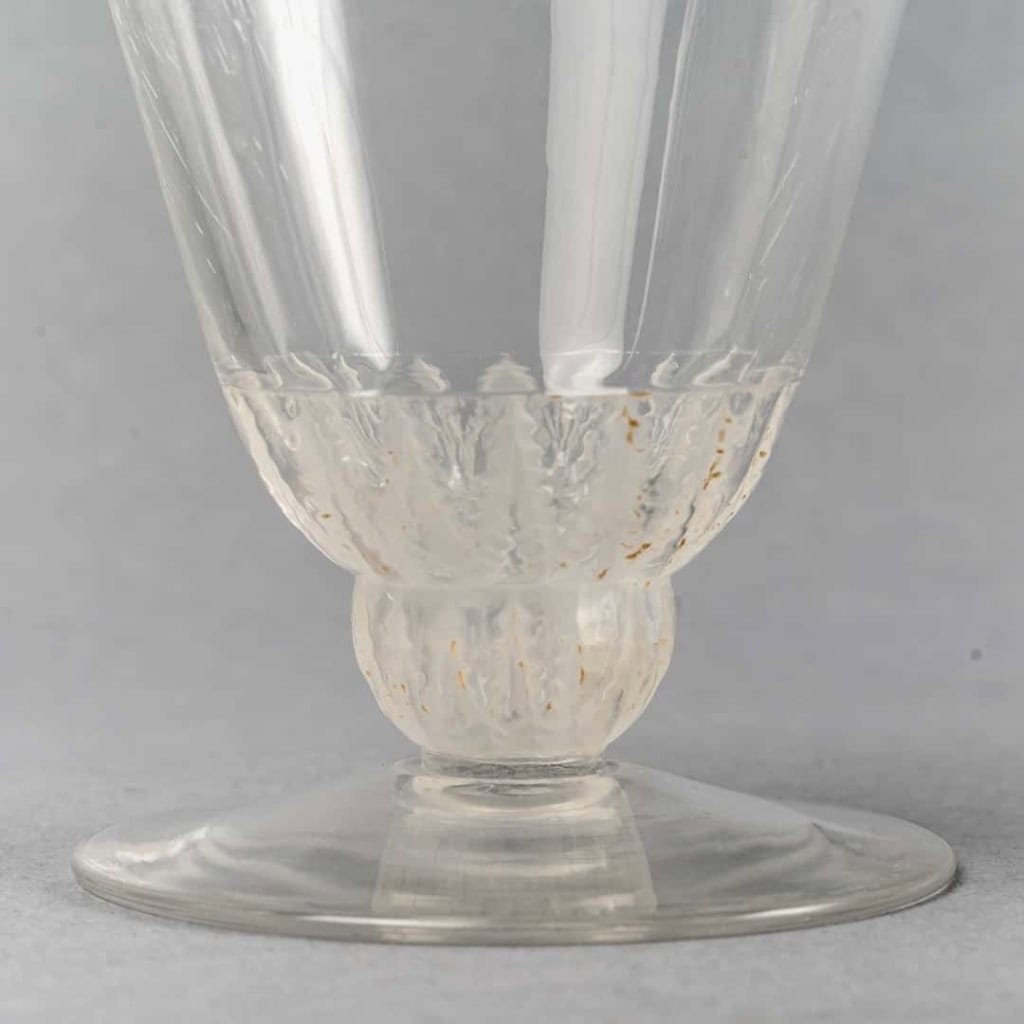 Service « Champigny » verre blanc de René LALIQUE – 37 pièces | Biron Service "Champigny" verre blanc de René LALIQUE - 37 pièces