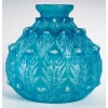 Vase « Fougères » verre blanc patiné bleu de René LALIQUE | Biron |||||||