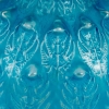 Vase « Fougères » verre blanc patiné bleu de René LALIQUE | Biron Vase "Fougères" verre blanc patiné bleu de René LALIQUE