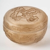 Boîte « L’Origan » verre blanc patiné sépia de René LALIQUE pour Coty | Biron |||||||