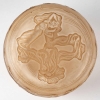 Boîte « L’Origan » verre blanc patiné sépia de René LALIQUE pour Coty | Biron Boîte "L'Origan" verre blanc patiné sépia de René LALIQUE pour Coty