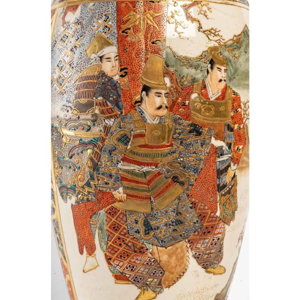 Paire de lampes en porcelaine Satsuma. XIXème siècle. | Biron Paire de lampes en porcelaine Satsuma. XIXème siècle.