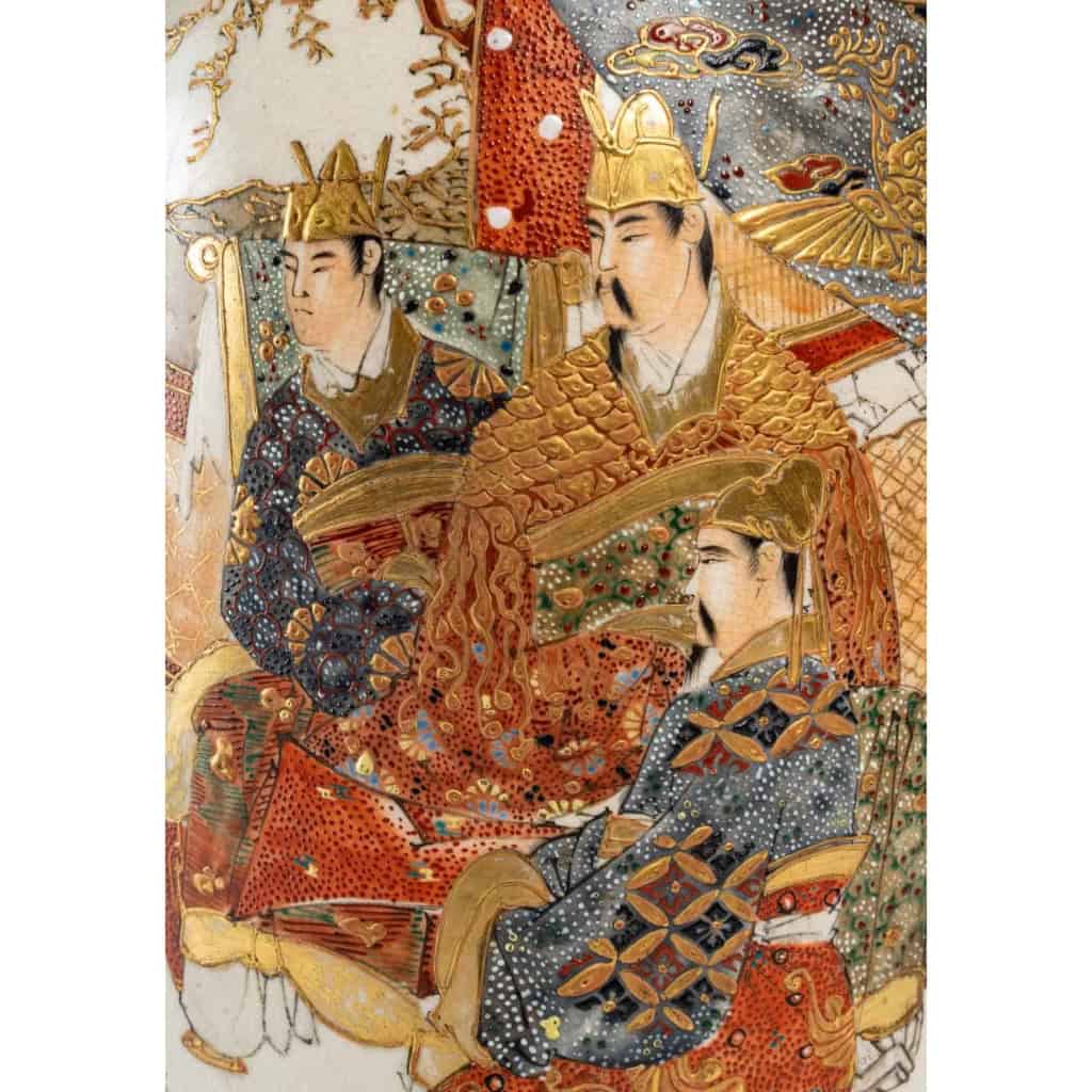 Paire de lampes en porcelaine Satsuma. XIXème siècle. | Biron Paire de lampes en porcelaine Satsuma. XIXème siècle.