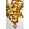 Lustre en bronze doré, XIXème siècle | Biron Lustre en bronze doré, XIXème siècle