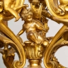 Lustre en bronze doré, XIXème siècle | Biron Lustre en bronze doré, XIXème siècle