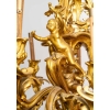 Lustre en bronze doré, XIXème siècle | Biron Lustre en bronze doré, XIXème siècle