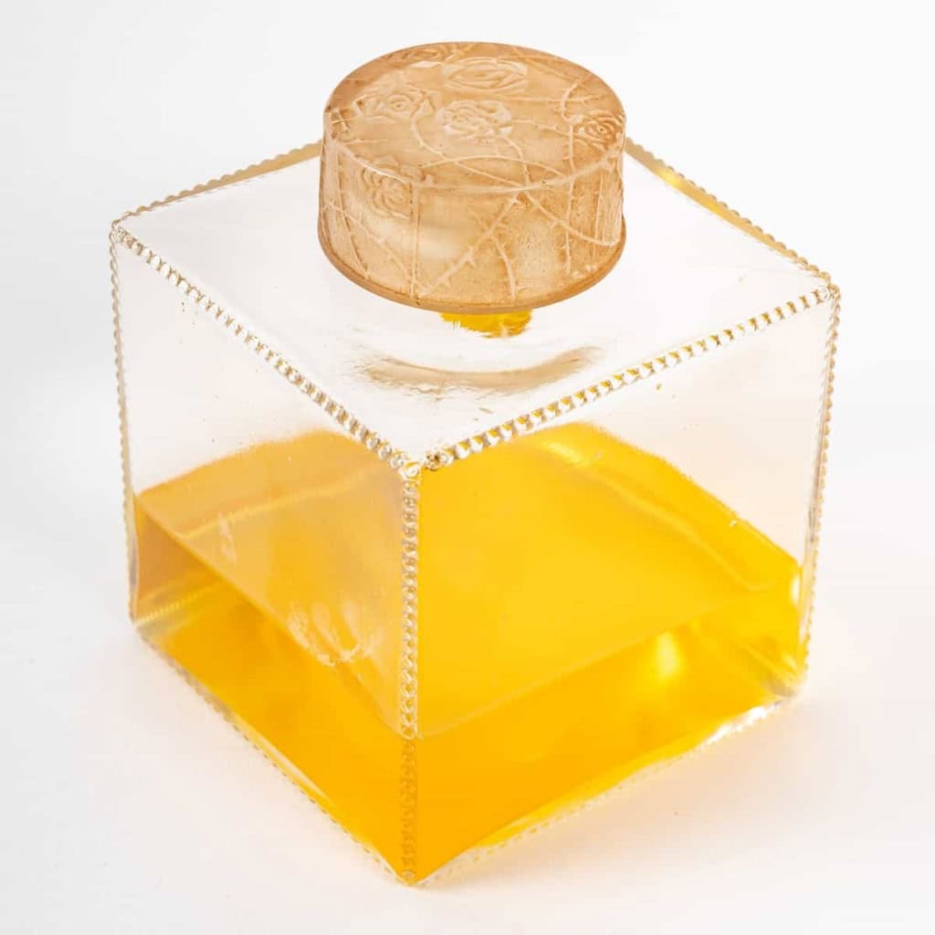 Flacon « Illusion » verre blanc patiné sépia de René LALIQUE pour D’Orsay | Biron ||||||