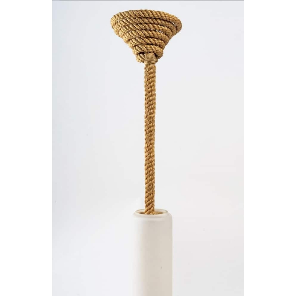 1950 Rare Suspension à cordes par Adrien Audoux et Frida Minet | Biron 1950 Rare Suspension à cordes par Adrien Audoux et Frida Minet