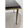 1970′ Table Basse Bronze Doré Style Baguès Decor Palmier Laque de Chine 107,5 x 47 x Hauteur 41,5 cm 23
