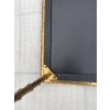 1970′ Table Basse Bronze Doré Style Baguès Decor Palmier Laque de Chine 107,5 x 47 x Hauteur 41,5 cm 15