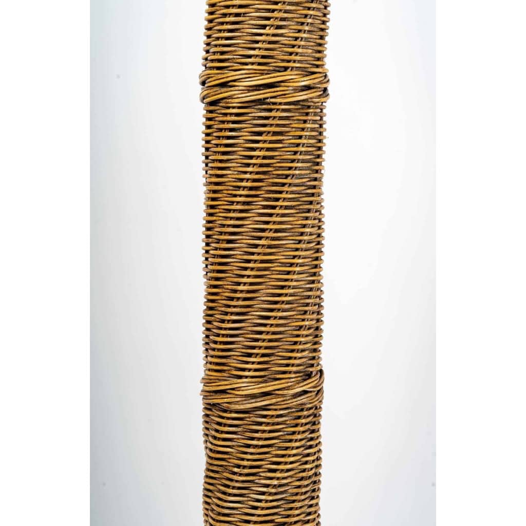 Lampadaire Palmier en osier, XXème siècle | Biron Lampadaire Palmier en osier, XXème siècle