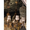 1920/50′ Paire De Lustres Bronze et Laiton Avec Flèche Style Arbus Par Maison Jansen 6 Ampoules | Biron 1920/50′ Paire De Lustres Bronze et Laiton Avec Flèche Style Arbus Par Maison Jansen 6 Ampoules