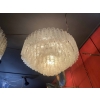 1970′ Lustre Doria 5 Niveaux 142 Cristaux En Verre Soufflé Design Venini Murano | Biron ||||||||||