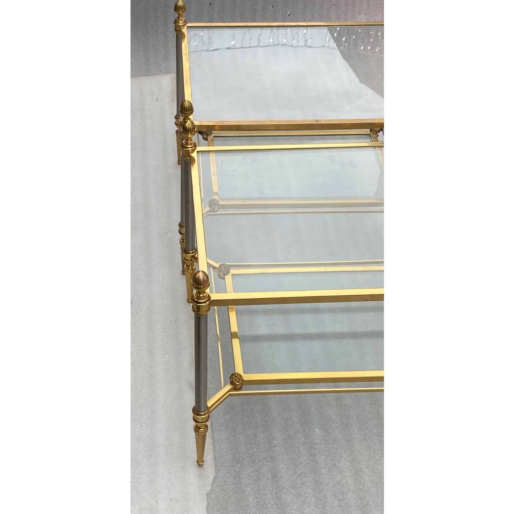 1950/70′ Paire de Bouts de Canapé Maison Jansen 48 X 61 X H 48 cm 14