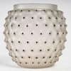 Vase « Cactus » verre blanc émaillé noir d’origine de René LALIQUE | Biron ||||||