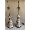 1970′ Paire de Lampes Baccarat Overlay : Hauteur 106 cm | Biron ||||||||||||