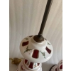 1970′ Paire de Lampes Baccarat Overlay : Hauteur 106 cm | Biron 1970′ Paire de Lampes Baccarat Overlay : Hauteur 106 cm