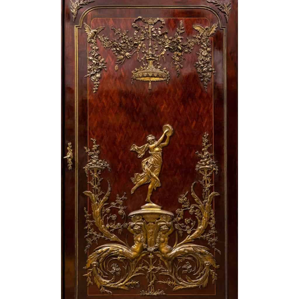 Bibliothèque en acajou et bois de placage, XIXème siècle | Biron Bibliothèque en acajou et bois de placage, XIXème siècle