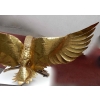 1970′ Lampe A L’Aigle Avec Ailes Déployées En Bronze Ornées De Mica Violet Style Duval Brasseur Éclairante Signée Isabel | Biron 1970′ Lampe A L’Aigle Avec Ailes Déployées En Bronze Ornées De Mica Violet Style Duval Brasseur Éclairante Signée Isabel