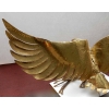 1970′ Lampe A L’Aigle Avec Ailes Déployées En Bronze Ornées De Mica Violet Style Duval Brasseur Éclairante Signée Isabel | Biron 1970′ Lampe A L’Aigle Avec Ailes Déployées En Bronze Ornées De Mica Violet Style Duval Brasseur Éclairante Signée Isabel