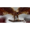 1970′ Lampe A L’Aigle Avec Ailes Déployées En Bronze Ornées De Mica Violet Style Duval Brasseur Éclairante Signée Isabel | Biron 1970′ Lampe A L’Aigle Avec Ailes Déployées En Bronze Ornées De Mica Violet Style Duval Brasseur Éclairante Signée Isabel