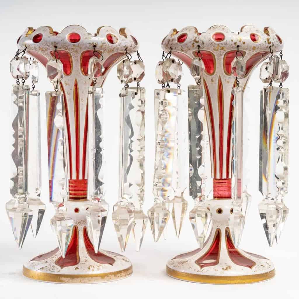 Porte Ananas en cristal de Bohême, XIXème siècle