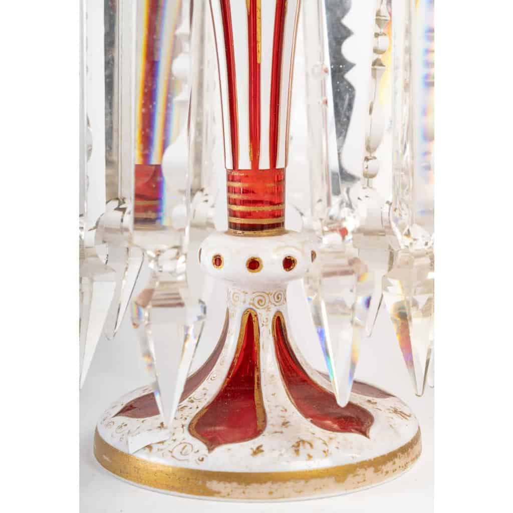 Porte Ananas en cristal de Bohême, XIXème siècle