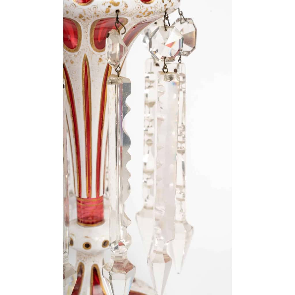 Porte Ananas en cristal de Bohême, XIXème siècle