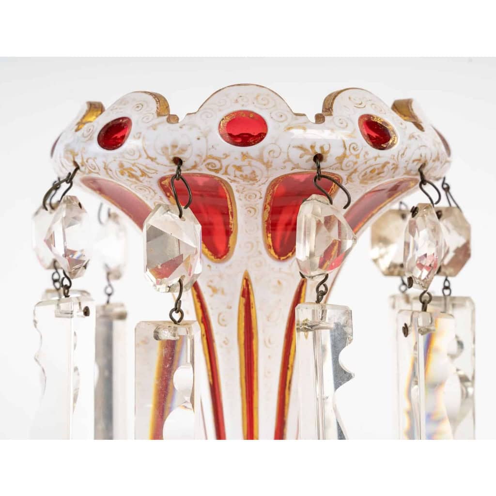 Porte Ananas en cristal de Bohême, XIXème siècle