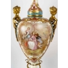 Importante paire de vases multicolores, XIXème siècle | Biron Importante paire de vases multicolores, XIXème siècle
