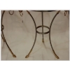 1970/80′ Paire de Guéridons Ou Similaires Bronze Doré Et Argenté Style Maison Charles | Biron 1970/80′ Paire de Guéridons Ou Similaires Bronze Doré Et Argenté Style Maison Charles