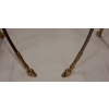 1970/80′ Paire de Guéridons Ou Similaires Bronze Doré Et Argenté Style Maison Charles | Biron 1970/80′ Paire de Guéridons Ou Similaires Bronze Doré Et Argenté Style Maison Charles