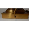 1950/70 Paire de Lampes Aux Colonnes Coryntiennes en Laiton et Bronze Signées Charles