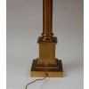 1950/70 Paire de Lampes Aux Colonnes Coryntiennes en Laiton et Bronze Signées Charles