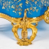 Coffret en opaline bleue et bronze doré d'époque, XIXème siècle