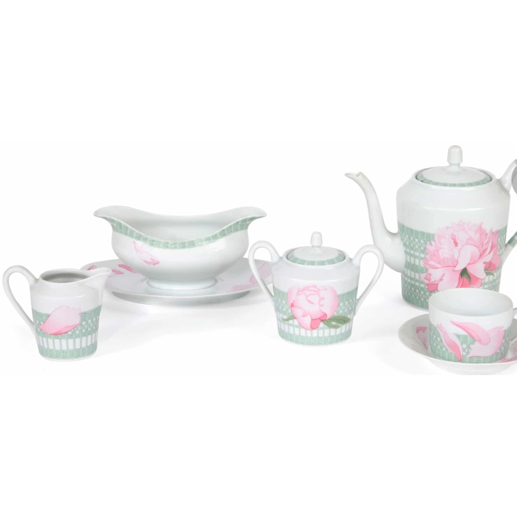 Hermes Paris Service « Pivoines » 35 pièces | Biron |||||||||