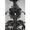Grand lustre en fer forgé de la fin du 19ème ou début du 20ème siècle | Biron Grand lustre en fer forgé de la fin du 19ème ou début du 20ème siècle