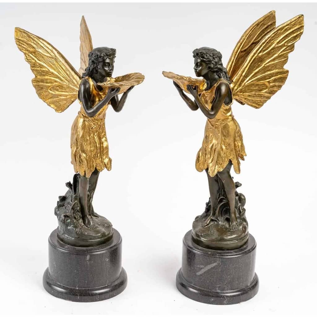 Paire de bronzes, début XXème siècle | Biron |||||||||