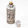 Brûle-Parfums "Danseuses Egyptiennes" verre blanc émaillé noir d'origine de René LALIQUE