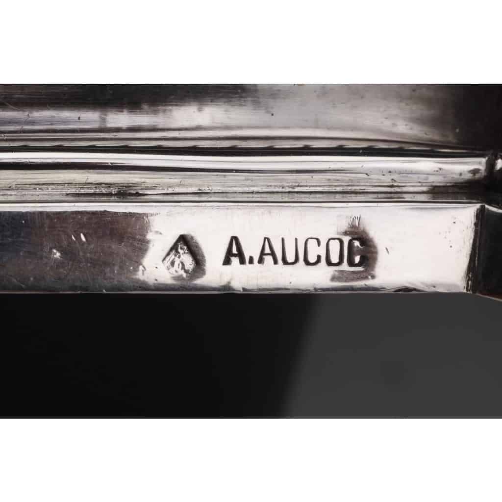 A. AUCOC – Important Centre de Table en argent massif Fin XIXè | Biron A. AUCOC - Important Centre de Table en argent massif Fin XIXè